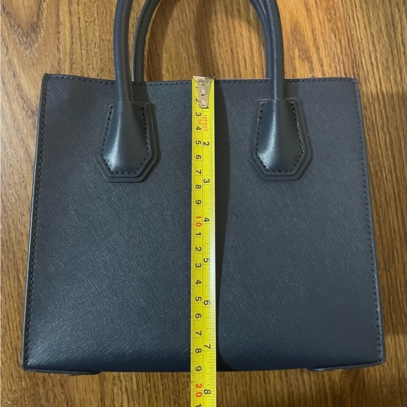 Michael Kors Mercer Medium Saffiano Leather Accordion Crossbody Bag - Picture 12 of 16